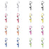 Lanyard en polyester avec mousqueton métallique TREMEN coloris multiples