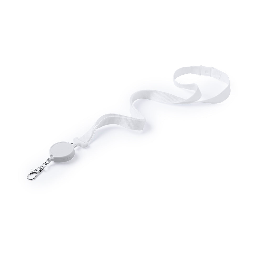 Lanyard extensible en polyester avec fermeture de sécurité LEMER