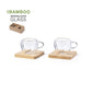 Lot de 2 mugs double paroi 90 ml GLADEN