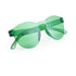 Lunette de soleil translucides protection UV400 TUNAK vertes