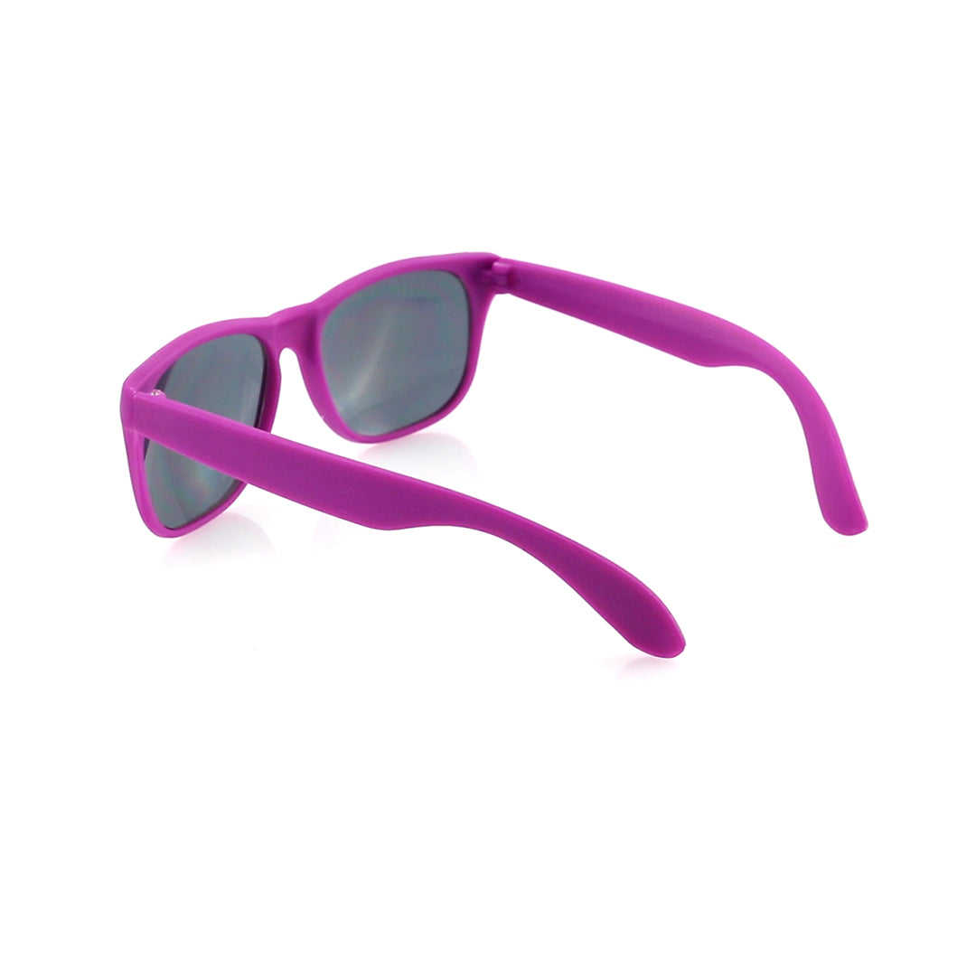 Lunettes de soleil violettes en plastiques