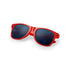 Lunettes de soleil plastiques rouge