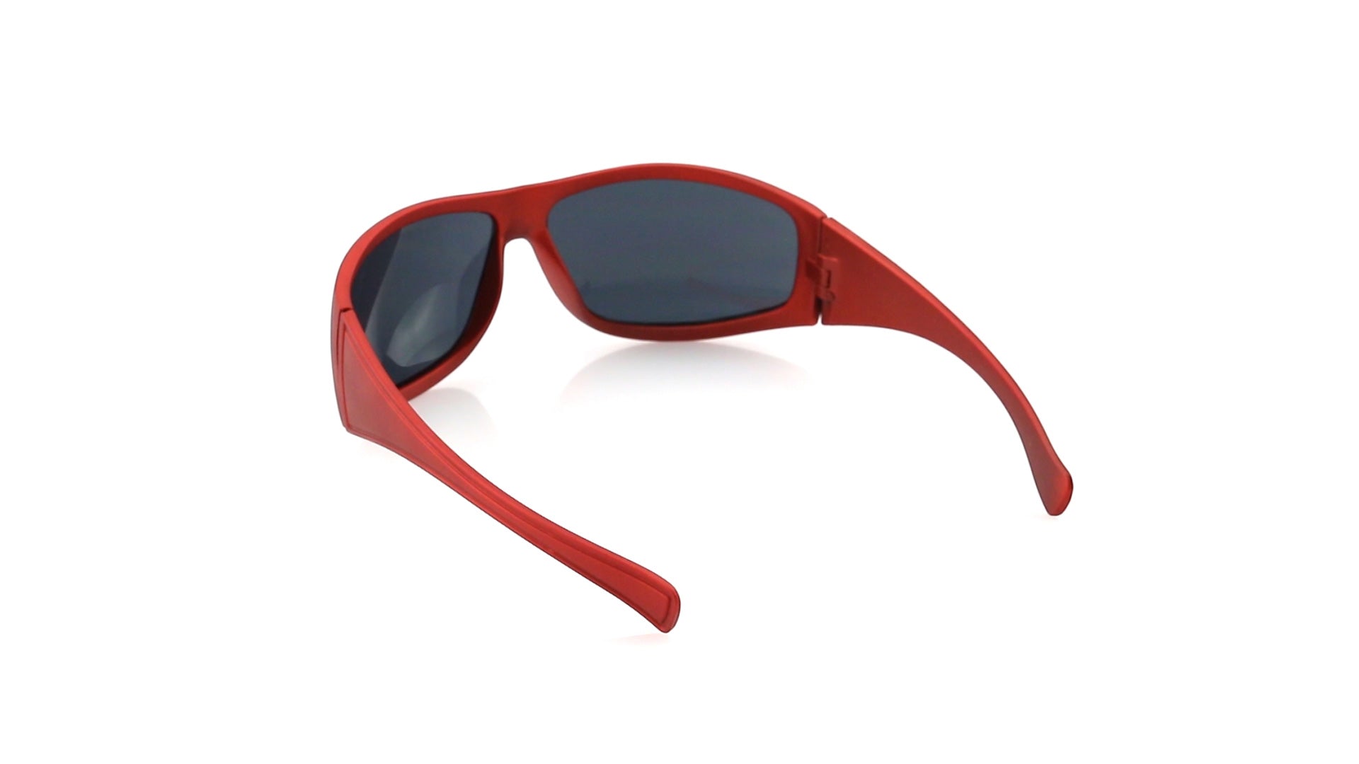 Lunettes de soleil sportives rouge avec protection UV