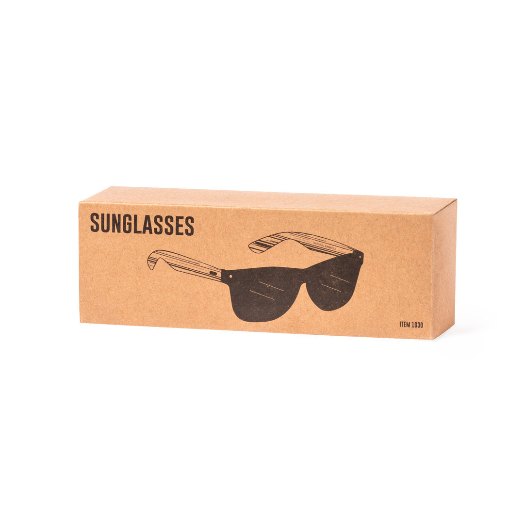 Lunettes de soleil avec protection UV400 GRAHAM bambou naturel