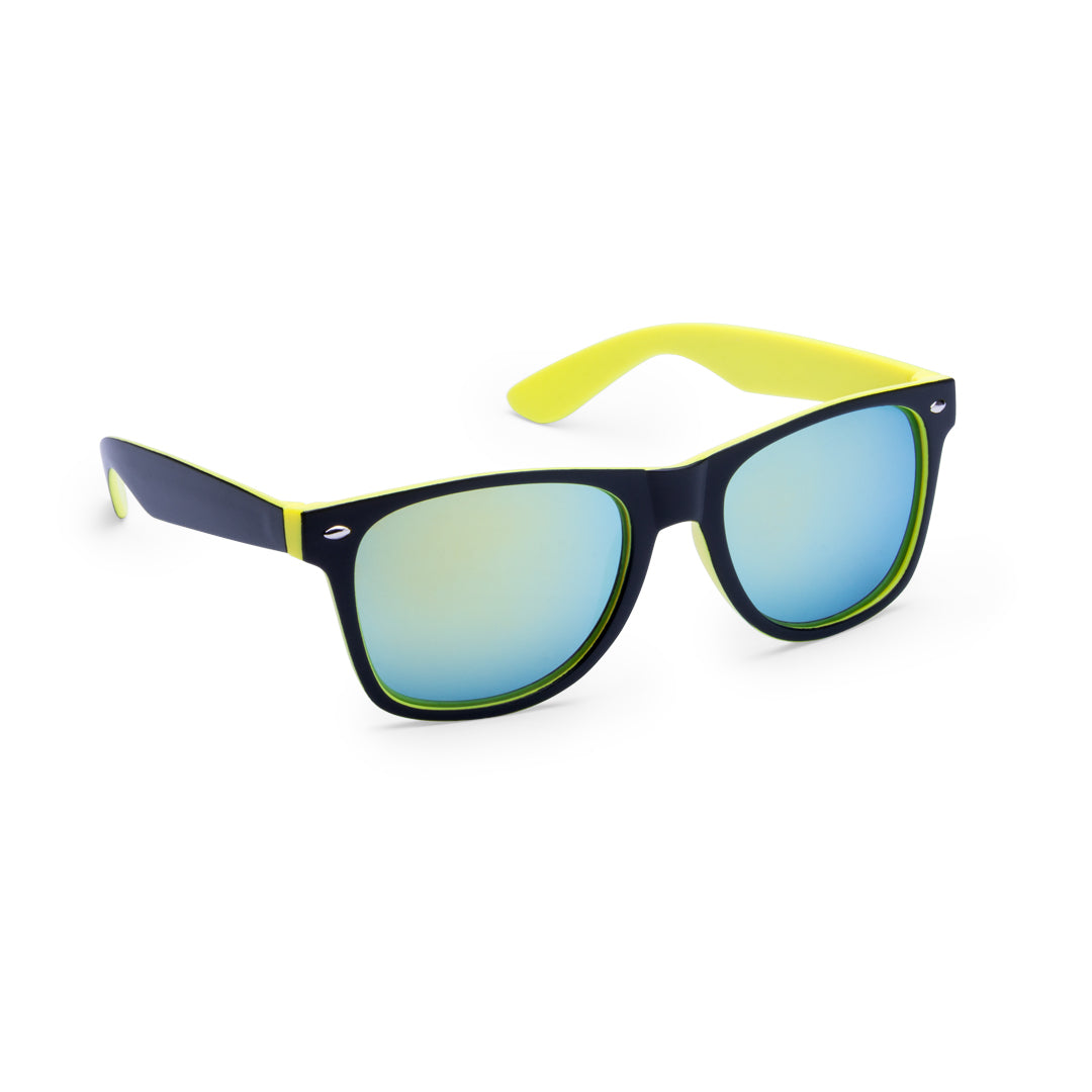 Lunettes de soleil avec protection UV400 noir et jaune