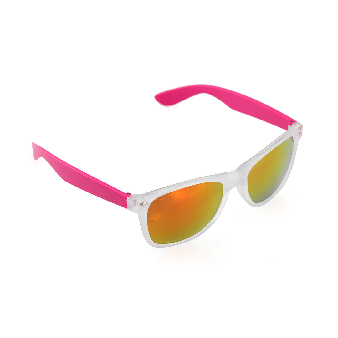 Lunettes de soleil avec protection UV400 HARVEY blanc et rose