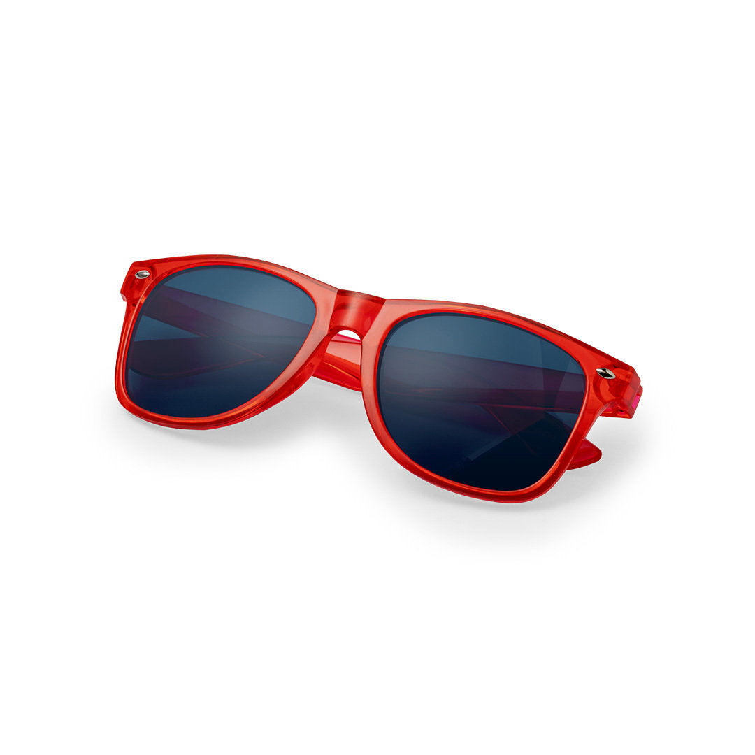 Lunettes de soleil avec protection UV400 rouge translucide