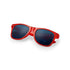 Lunettes de soleil avec protection UV400 rouge translucide