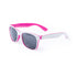 Lunettes de soleil protection uv400 SAIMON rose et blanc