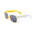 Lunettes de soleil protection uv400 SAIMON jaune et blanc