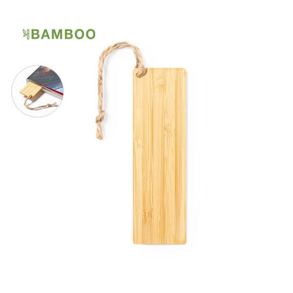 Marque-pages en bambou et cordon de jute MOMO