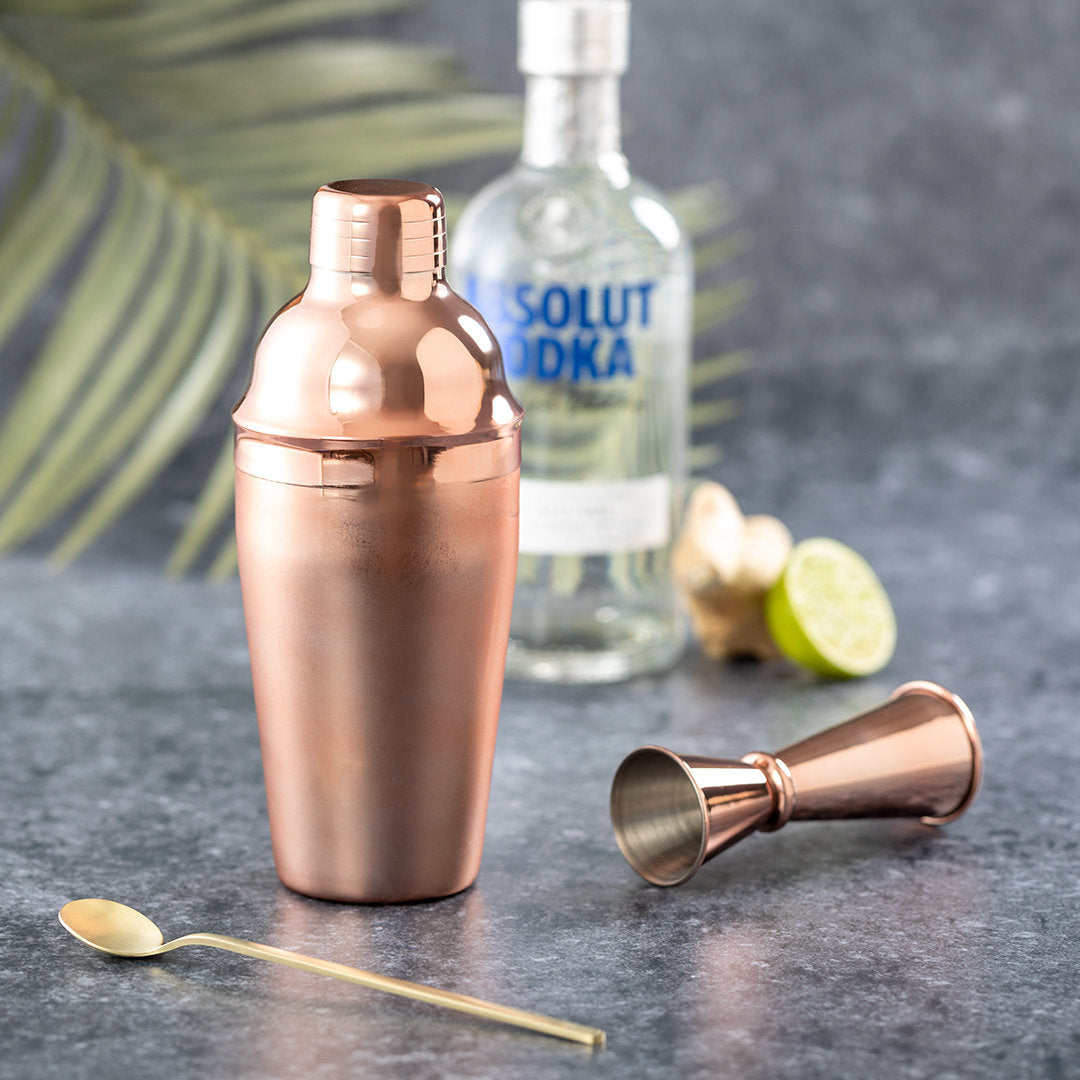 Mesureur de boisson en acier inoxydable CORBY couleur rose gold