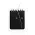 Mini cahier 60 feuilles DUXO noir