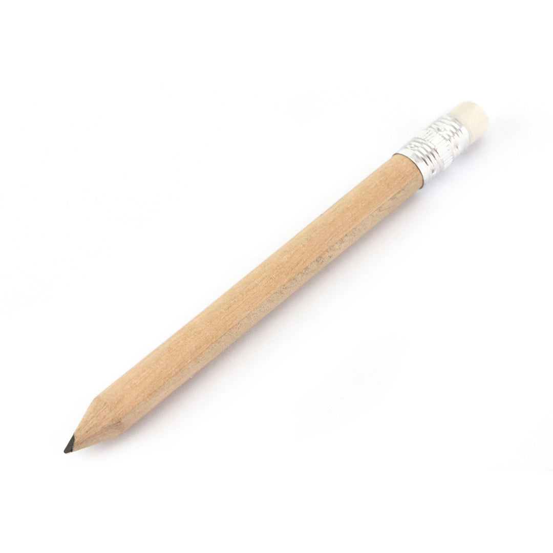 crayon miniature en bois avec gomme
