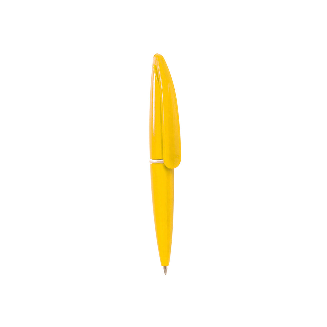 mini stylo à mécanisme tournant jaune