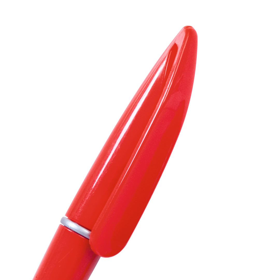 mini stylo à mécanisme tournant rouge pointe fine
