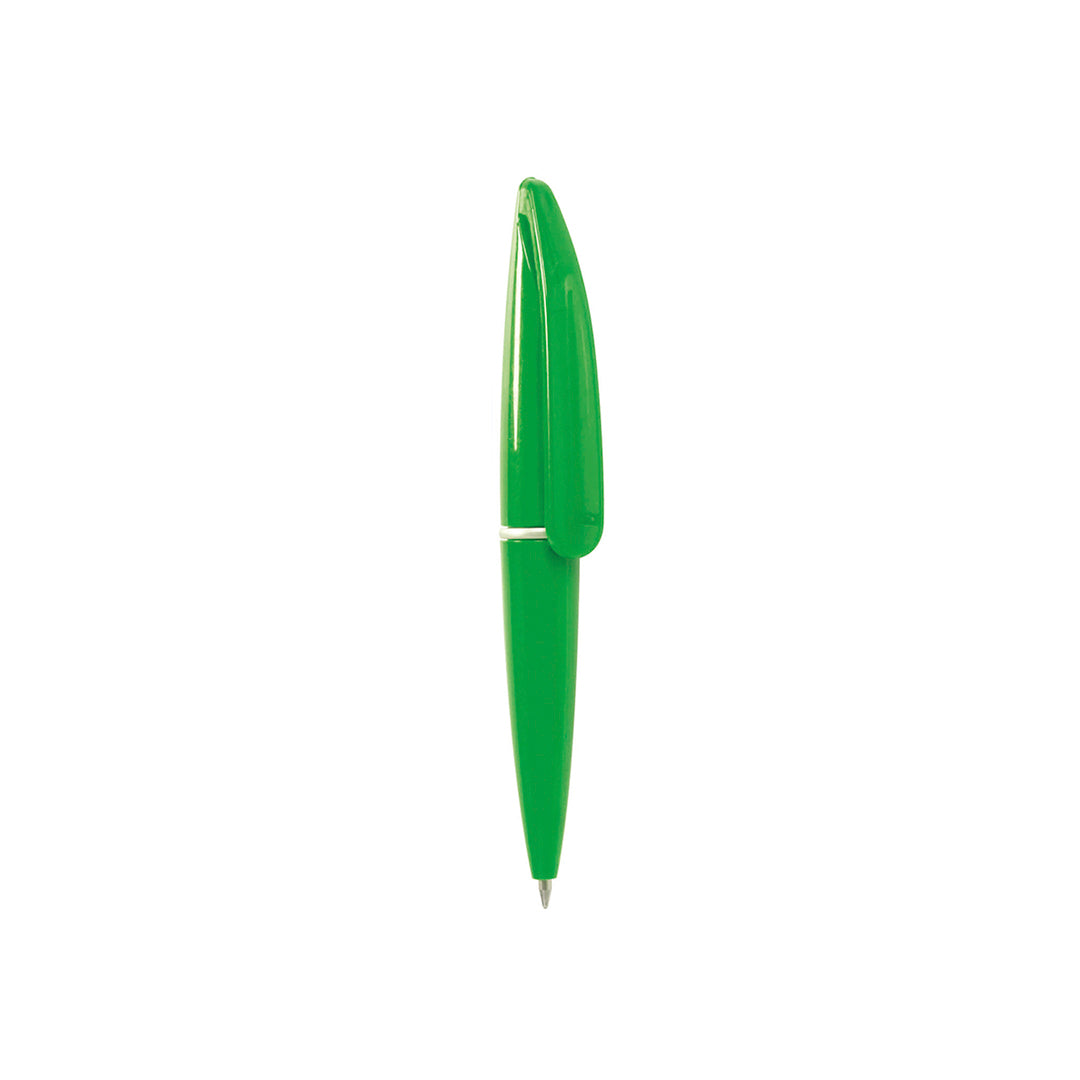 mini stylo à mécanisme tournant vert