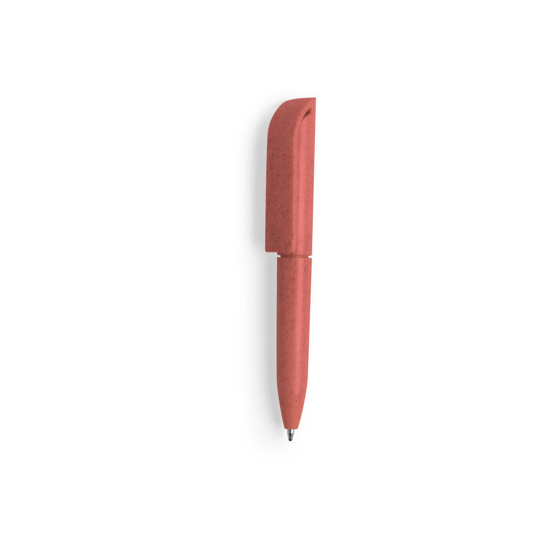 mini stylo en paille de blé rouge