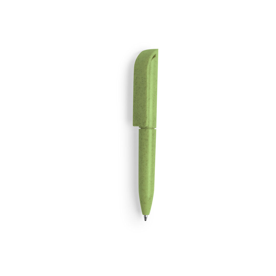 mini stylo en paille de blé vert