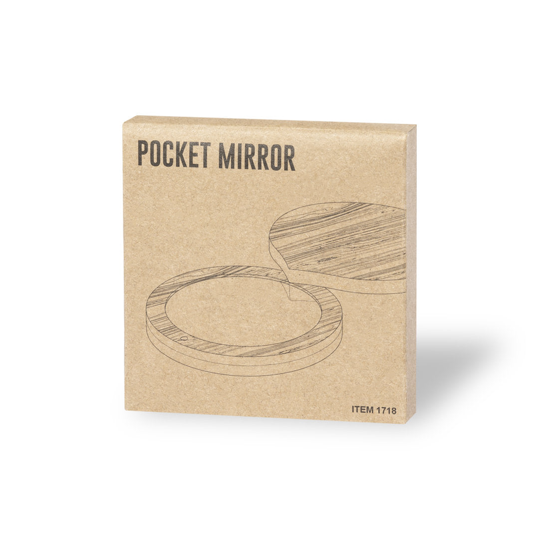 Étui en Bambou pour Miroir Compact