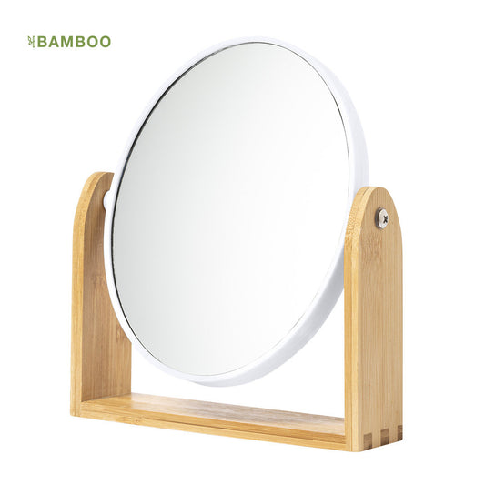 Miroir de Bureau en Bambou Naturel