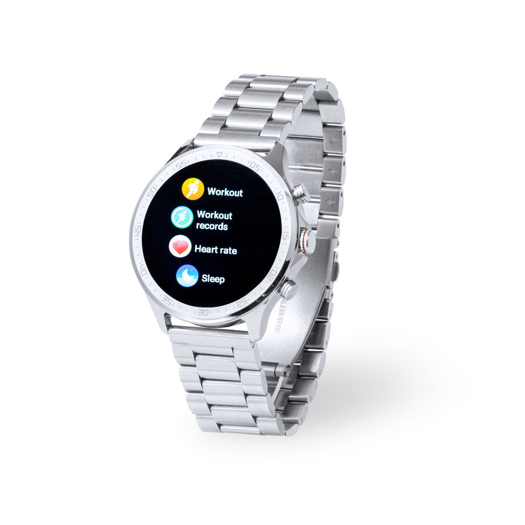 Montre intelligente multifonctions, batterie 230 mAh et bracelet en inox DANT personnalisable