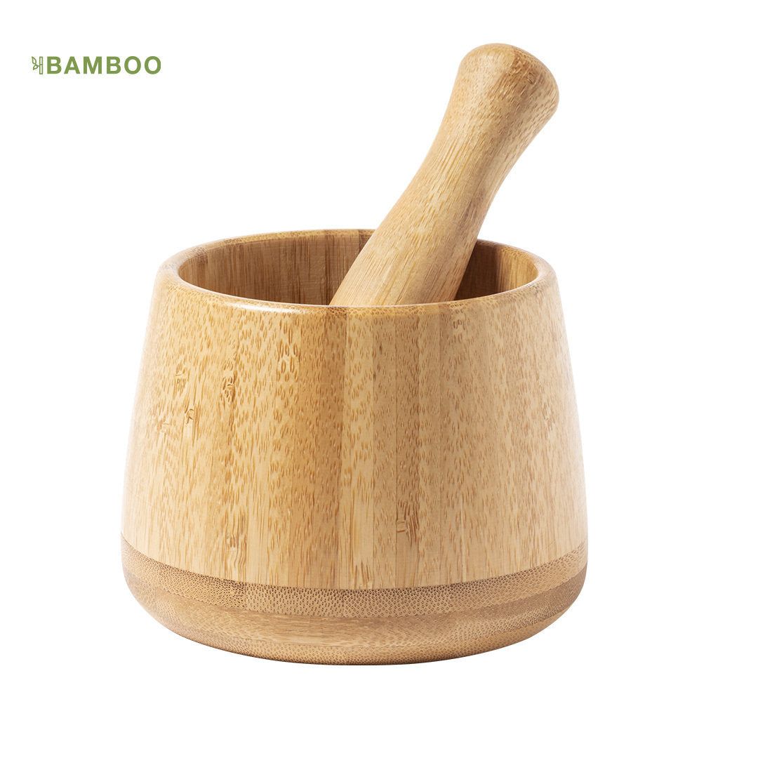 Mortier en bambou RUBRON personnalisable logo entreprise