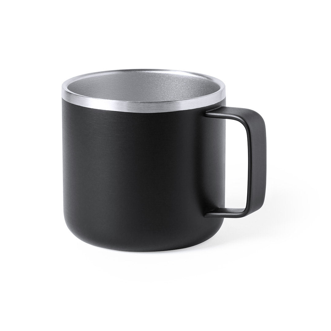 Mug en acier inoxydable de 350 ml SHIRLEY noir