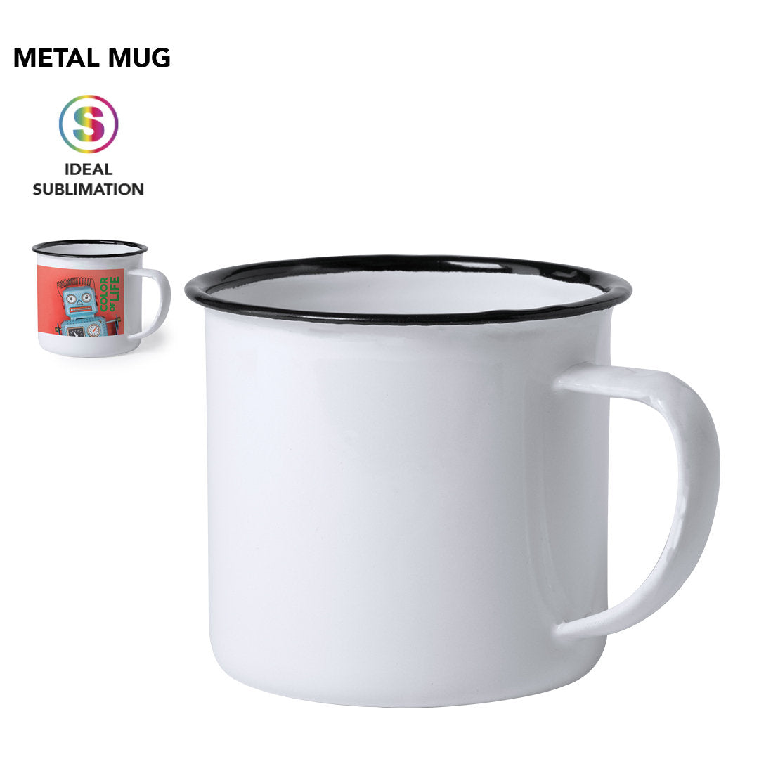 Mug en métal de 380 ml KANTOL avec marquage logo