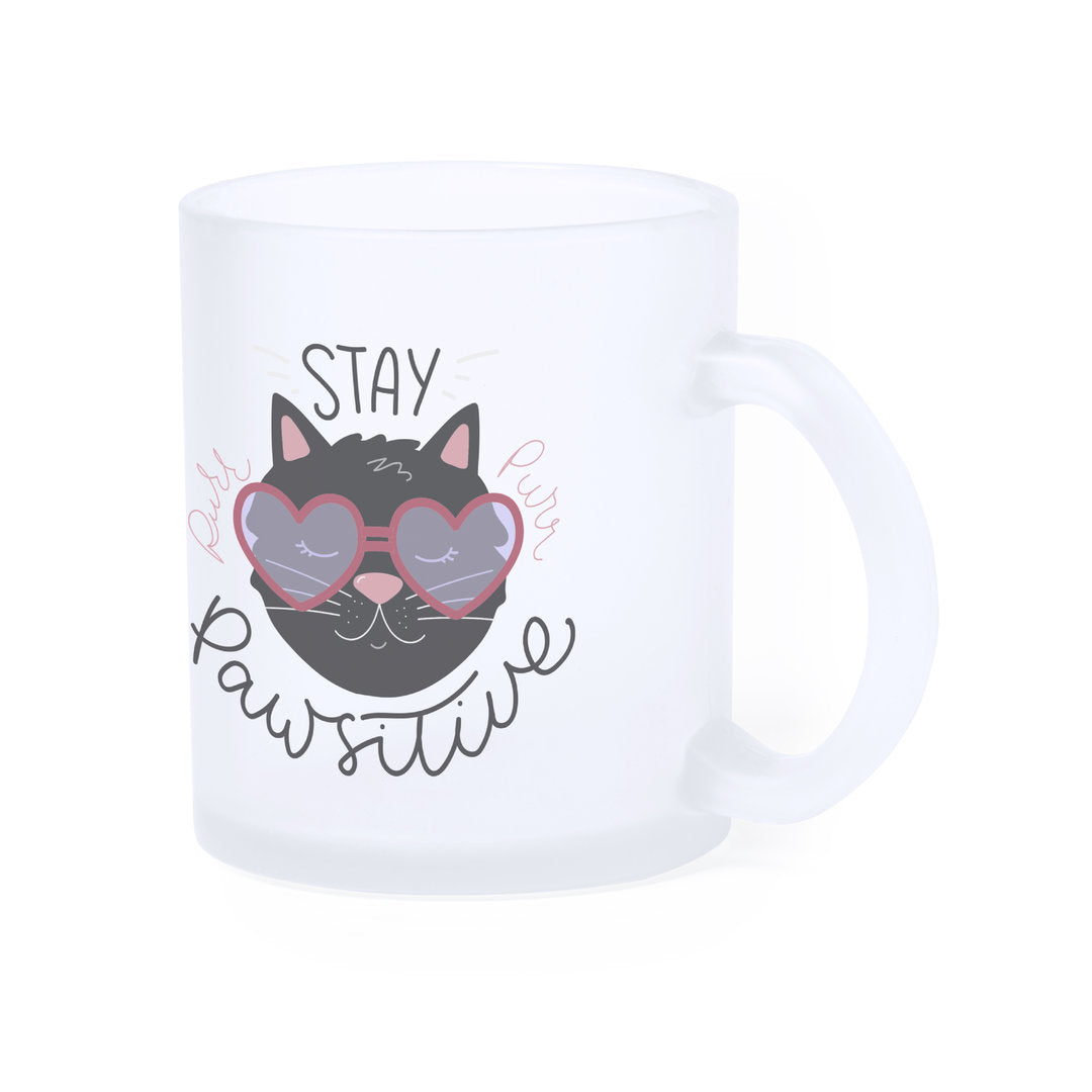 Mug en verre de 350 ml idéal pour la sublimation AMIRA logo entreprise