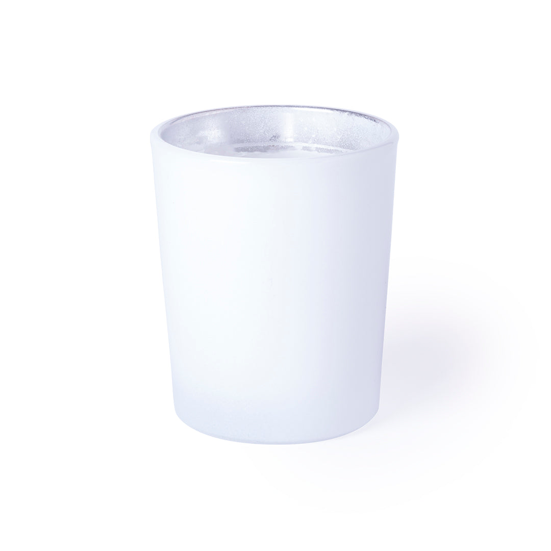 Bougie aromatique dans un bol en verre NETTAX blanche