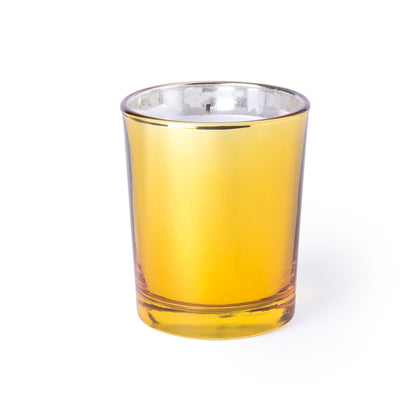 Bougie aromatique dans un bol en verre NETTAX couleur or