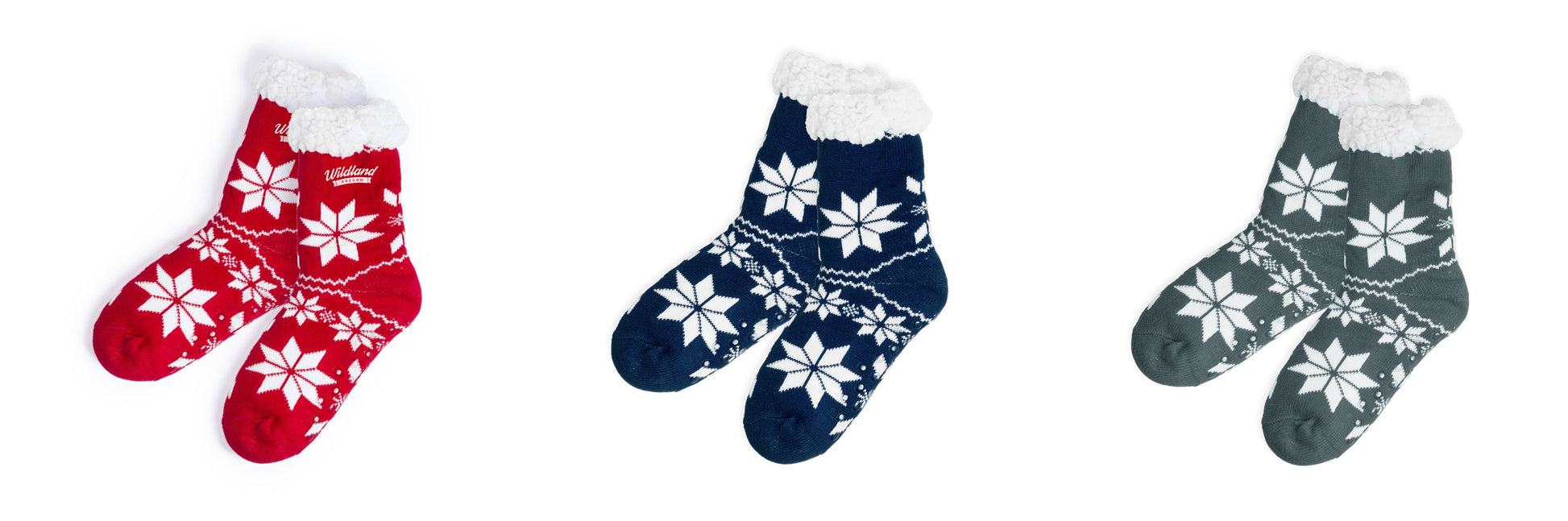 Paire de chaussettes anti-dérapantes aux motifs de Noël coloris multiples
