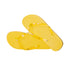 Paire de tongs avec semelle en EVA résistant et lanière PVC jaune