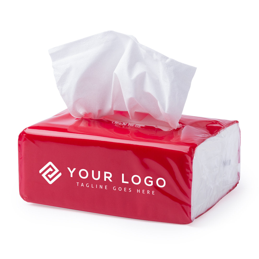 Paquet de 100 mouchoirs 3 couches WINTON avec logo