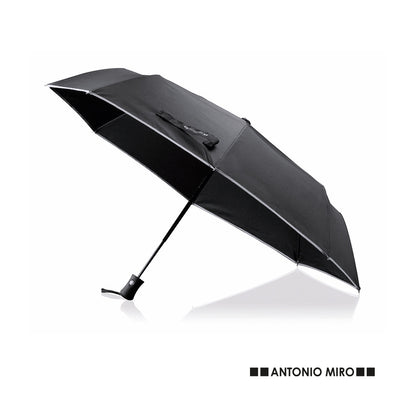 Parapluie Antonio Miró à 8 panneaux élégant en noir