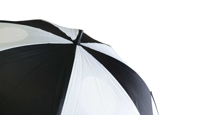 Parapluie de golf avec double fermeture velcro et poignée rembourrée en mousse souple