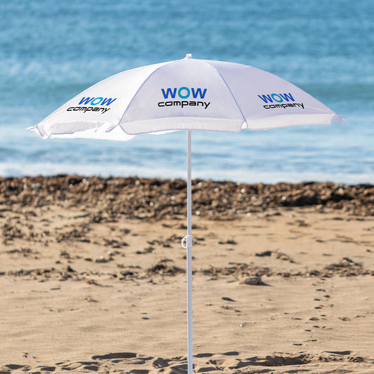 Parasol de plage à 8 panneaux en nylon résistant : Robuste et durable.