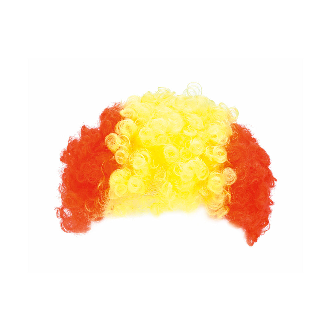 Perruque rouge et jaune