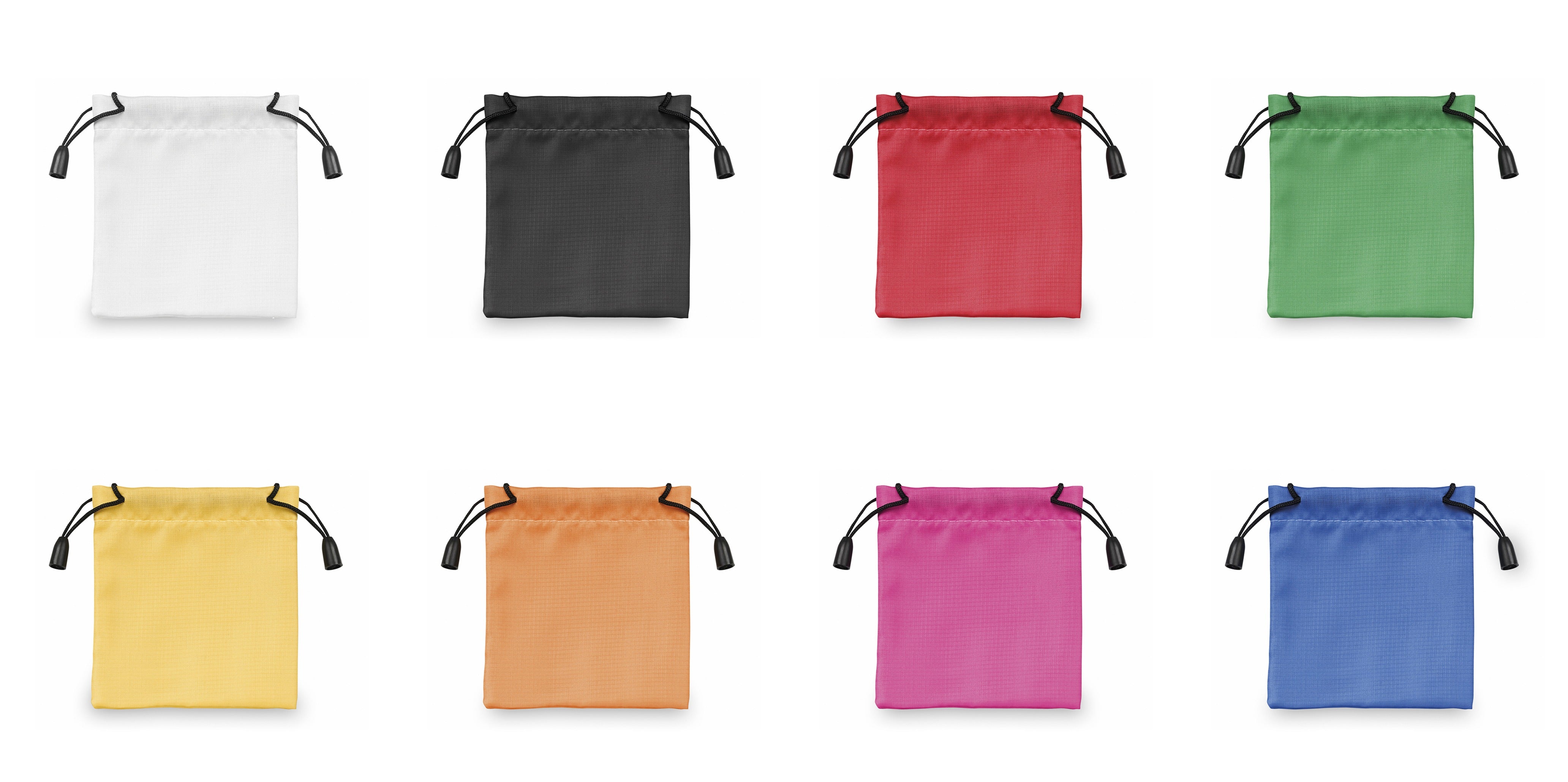 Sac polyvalent en polyester avec cordelettes, large gamme de coloris vibrants.