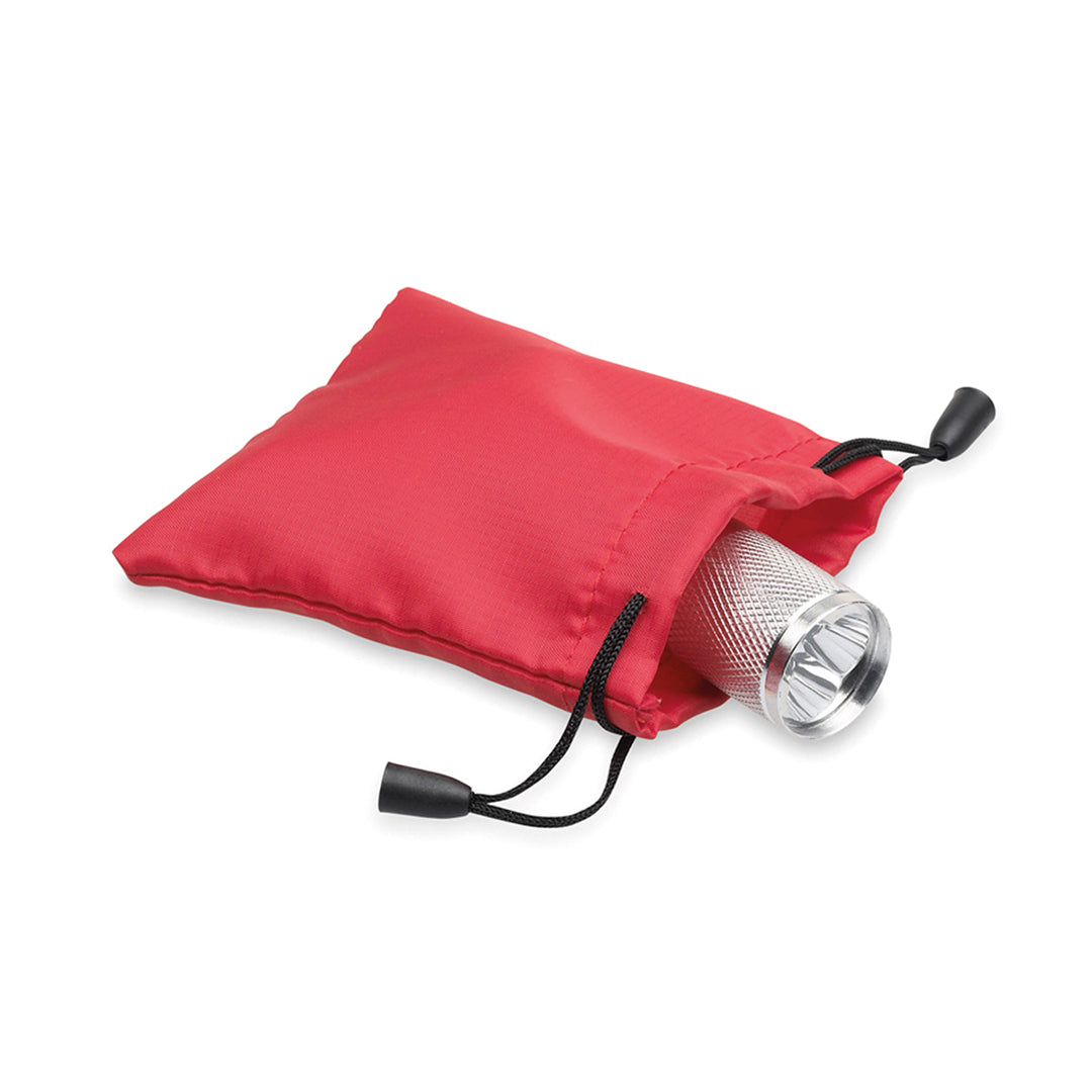 Accessoire de qualité : petit sac en polyester doux, cordelettes, coloris variés.
