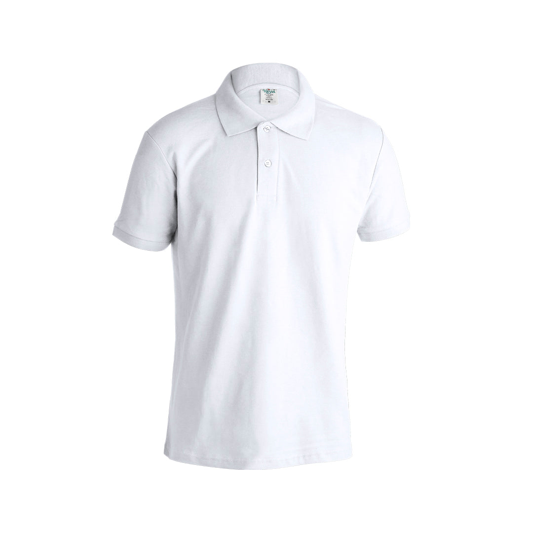 Polo piqué blanc pour adulte 100% coton de 180gr/m2 ring spun KEYA MPS180