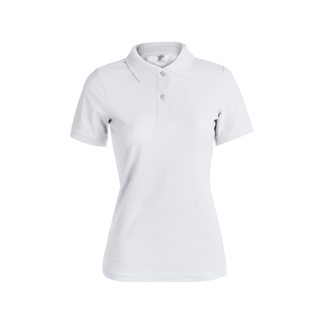 Polo piqué pour femme 100% coton de 180gr/m2 ring spun avec 2 boutons assortis KEYA WPS180