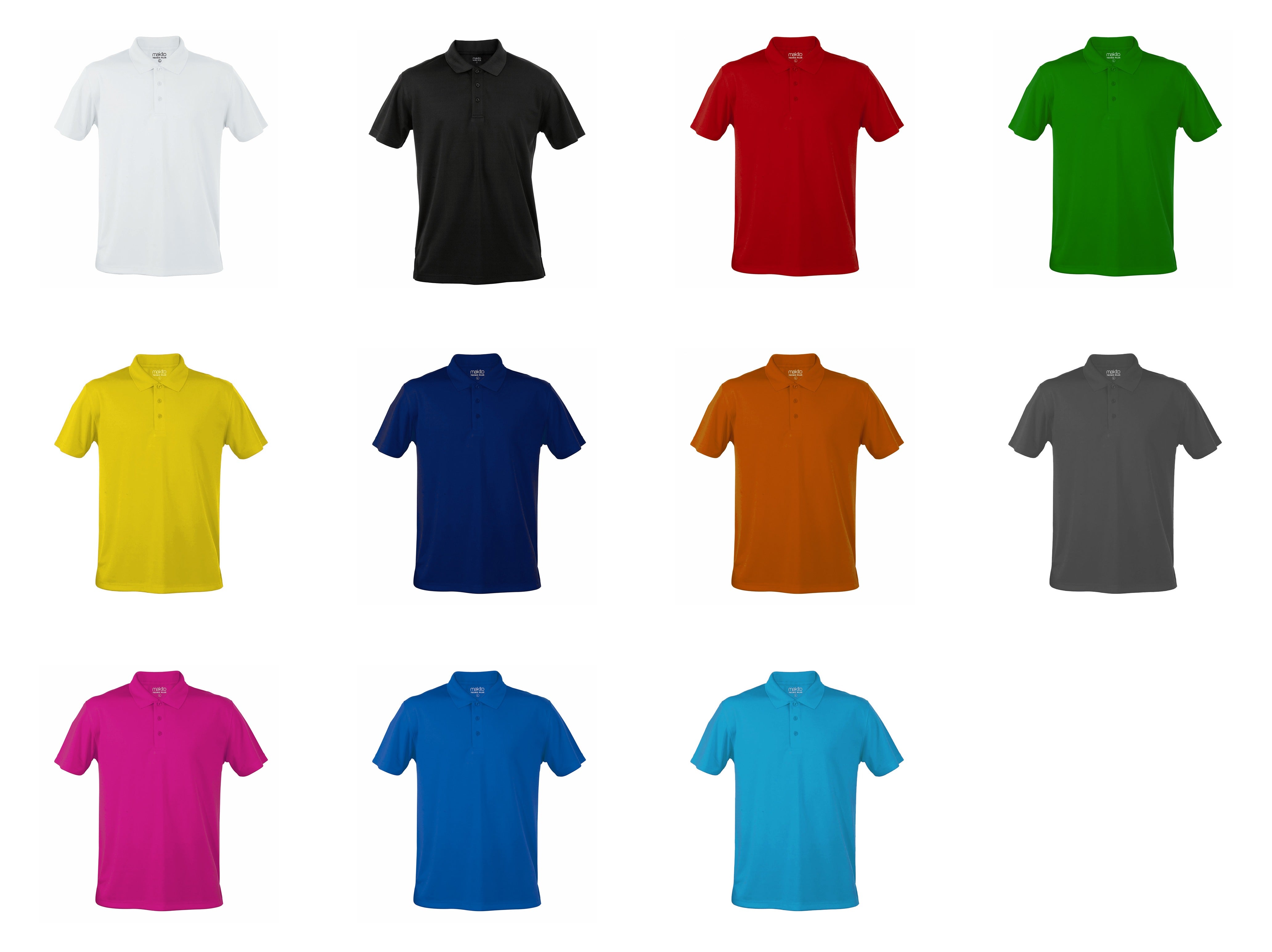 Polo technique 100% polyester piqué 180gr/m2 TECNIC PLUS