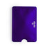 porte cartes fin en aluminium technologie de sécurité violet