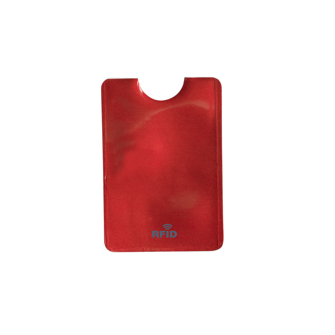 porte cartes pour smartphone avec RFID rouge