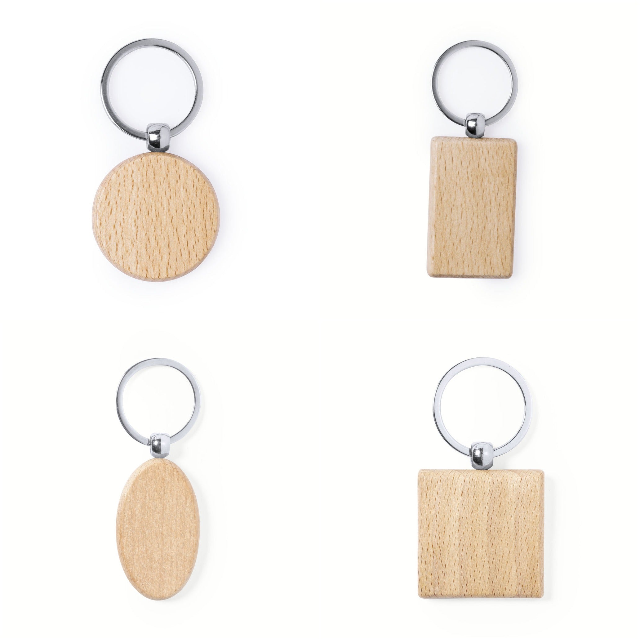 Porte-clé rectangle en bois