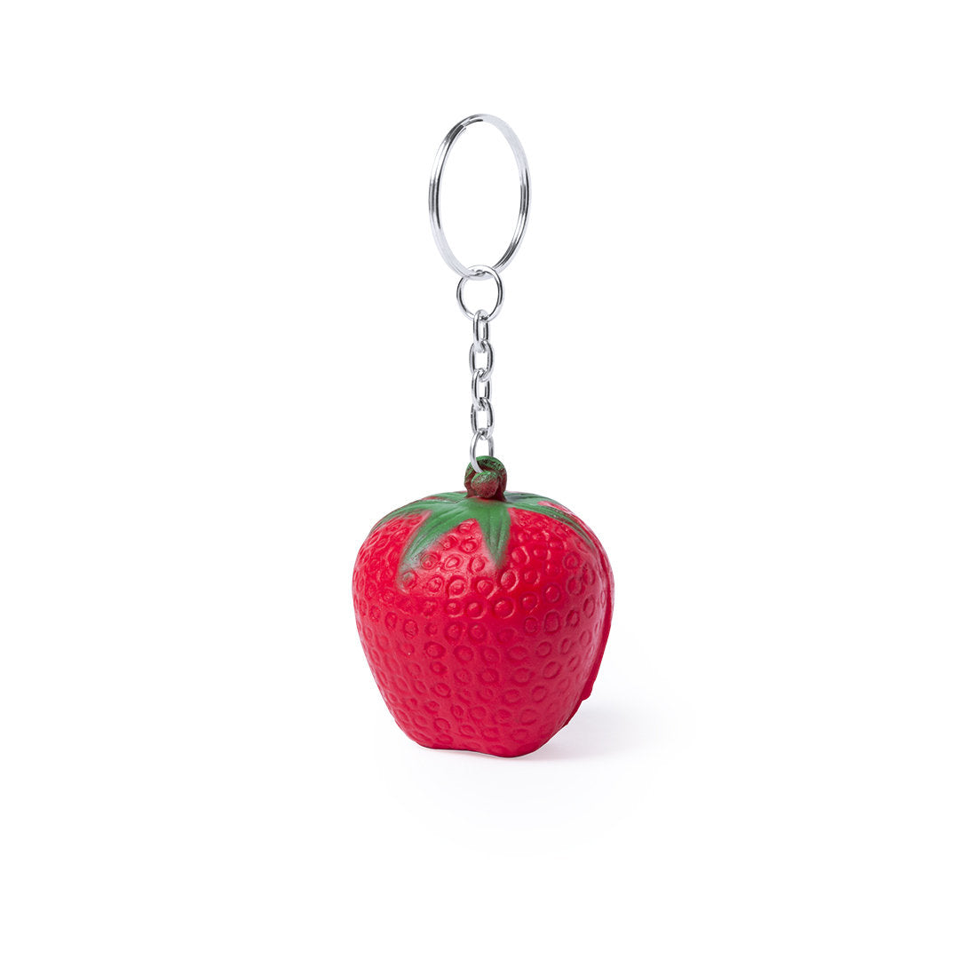 Fruits anti-stress : Porte-clés original en PU doux, 7 choix de formes et personnalisation