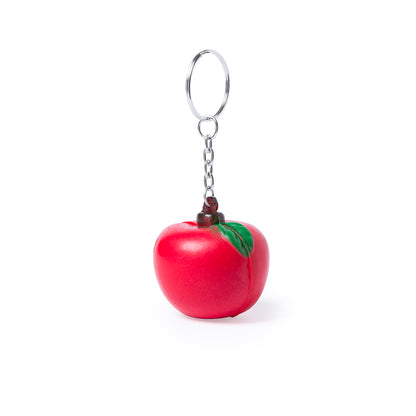 Porte-clés anti-stress avec formes de fruits ludiques en PU doux, personnalisation disponible