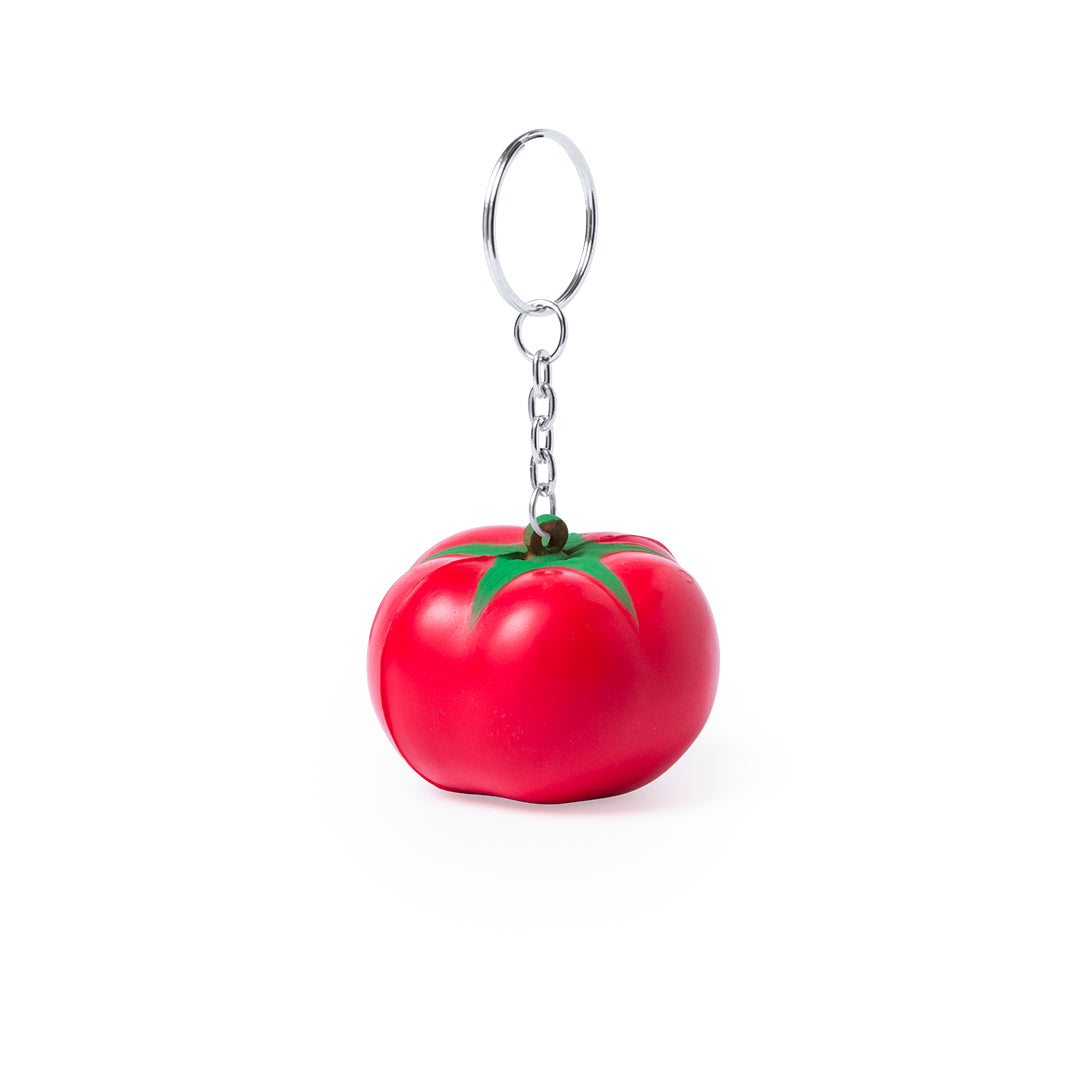Porte-clés anti-stress en PU doux avec options de fruits variées, personnalisation possible
